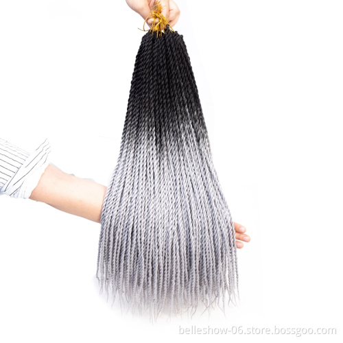 Hot sell afro kinky bulk senegalese hair extensions for braids and crochets senegalese twist briads